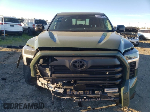 2023 Toyota Tundra 2WD SR5 with VIN 5TFLA5AA1PX026428, listed as a Copart auction lot 87749495 with 17,191 mi miles and Salvage Title. Bid and sale history available at carsss.com. Image 5.