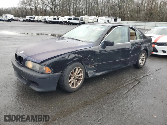 2003 BMW 5 Series 525i with VIN WBADT33443GF43999, listed as a Copart auction lot 48878805 with 158,699 mi miles and Salvage Title. Bid and sale history available at carsss.com. Image 1.