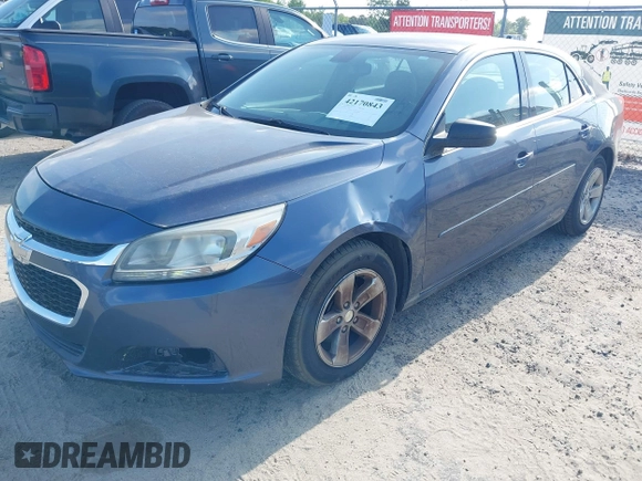 2014 Chevrolet Malibu LS with VIN 1G11B5SL5EF137130, listed as a IAAI auction lot 42170843 with 106,576 mi miles and . Bid and sale history available at DreamBid. Image 2.