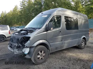 2015 Mercedes-Benz Sprinter Crew with VIN WD4PE7DC0FP171379, listed as a Copart auction lot 48036415 with 74,236 mi miles and Salvage Title. Bid and sale history available at carsss.com. Image 1.