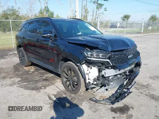 2023 Kia Sorento X-Line SX Prestige with VIN 5XYRKDLF2PG245301, listed as a IAAI auction lot 41667117 with 9,373 mi miles. Bid and sale history available at carsss.com. Image 1.