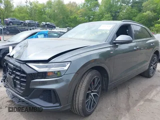 2021 Audi Q8 Premium Plus with VIN WA1EVAF14MD036327, listed as a IAAI auction lot 42237144 with 59,157 mi miles and . Bid and sale history available at DreamBid. Image 17.