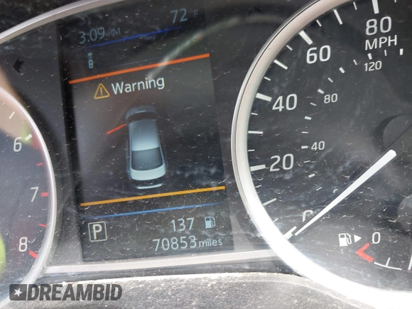 2019 Nissan Sentra SV z VIN 3N1AB7AP2KY296928, wystawiony jako IAAI lot #41923708 z przebiegiem 70 853 mil mil oraz . Historia ofert i sprzedaży dostępna na DreamBid. Obrazek 7.