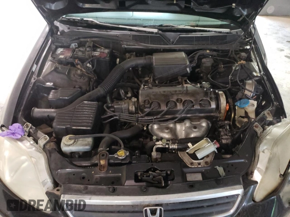 2000 Honda Civic LX with VIN JHMEJ6670YS002114, listed as a Copart auction lot 49373834 with 263,679 mi miles and Salvage Title. Bid and sale history available at DreamBid. Image 12.