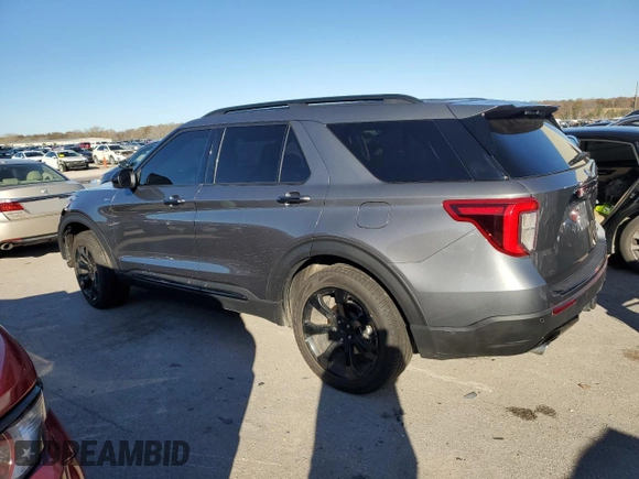 2023 Ford Explorer ST-Line z VIN 1FMSK8KH5PGB04288, wystawiony jako Copart lot #79953984 z przebiegiem Nie podano mil oraz Szkoda całkowita • Salvage title. Historia ofert i sprzedaży dostępna na DreamBid. Obrazek 2.