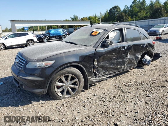 2008 Infiniti FX35 with VIN JNRAS08W08X206168, listed as a Copart auction lot 74322414 with 0 mi miles and Salvage Title. Bid and sale history available at carsss.com. Image 1.