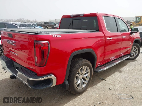 2021 GMC Sierra 1500 SLT z VIN 3GTU9DED9MG291383, wystawiony jako IAAI lot #41794666 z przebiegiem 93 457 mil mil oraz . Historia ofert i sprzedaży dostępna na DreamBid. Obrazek 4.