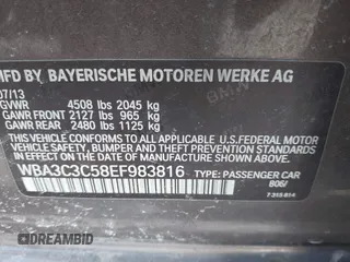 2014 BMW 3 Series 320i xDrive with VIN WBA3C3C58EF983816, listed as a IAAI auction lot 41949430 with 111,627 mi miles. Bid and sale history available at carsss.com. Image 9.