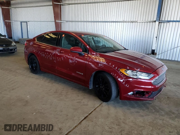 2018 Ford Fusion Hybrid SE with VIN 3FA6P0LUXJR173794, listed as a Copart auction lot 54798735 with 0 mi miles and Salvage Title. Bid and sale history available at carsss.com. Image 4.
