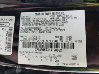 2017 Ford Fusion SE with VIN 3FA6P0H93HR120062, listed as a IAAI auction lot 41564542 with 162,624 mi miles and . Bid and sale history available at carsss.com. Image 9.