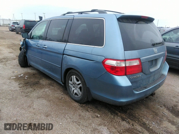 2006 Honda Odyssey EX with VIN 5FNRL38436B086177, listed as a IAAI auction lot 41219596 with 123,455 mi miles. Bid and sale history available at carsss.com. Image 3.