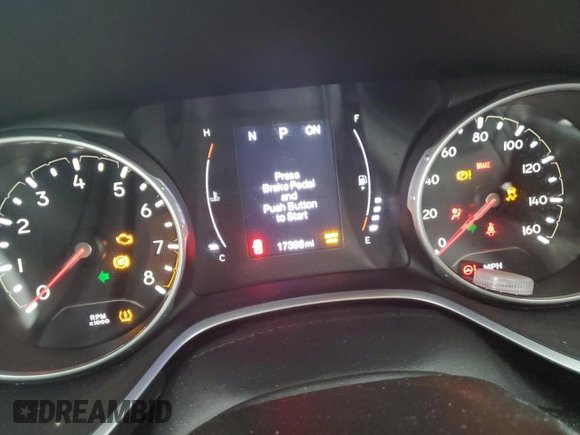 2019 Jeep Compass Latitude with VIN 3C4NJDBB3KT766898, listed as a Copart auction lot 85797534 with 17,398 mi miles and Salvage title. Bid and sale history available at DreamBid. Image 9.