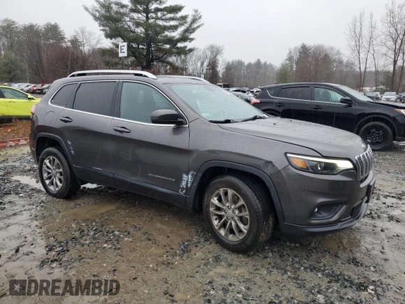 2020 Jeep Cherokee Latitude Plus with VIN 1C4PJMLB2LD539622, listed as a Copart auction lot 49090255 with 73,023 mi miles and Salvage Title. Bid and sale history available at DreamBid. Image 4.