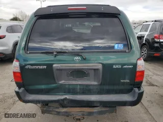 1999 Toyota 4Runner SR5 with VIN JT3HN86R9X0250487, listed as a Copart auction lot 49077965 with 221,954 mi miles and Salvage Title. Bid and sale history available at carsss.com. Image 6.