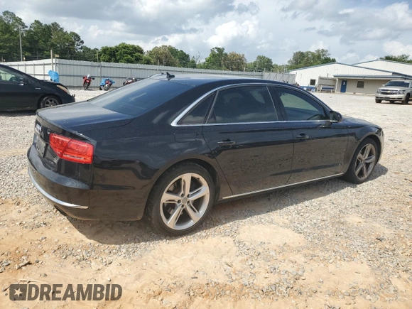 2011 Audi A8 with VIN WAURVAFD0BN026383, listed as a Copart auction lot 59854115 with 141,158 mi miles and Clean title. Bid and sale history available at DreamBid. Image 3.