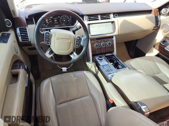 2017 Land Rover Range Rover HSE with VIN SALGS2FV7HA348853, listed as a Copart auction lot 63279935 with 126,204 mi miles and Clean title. Bid and sale history available at DreamBid. Image 8.