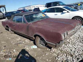 1966 Oldsmobile Cutlass z VIN 338676M278597, wystawiony jako Copart lot #79270784 z przebiegiem 66 981 mil mil oraz Tytuł czysty. Historia ofert i sprzedaży dostępna na DreamBid. Obrazek 4.