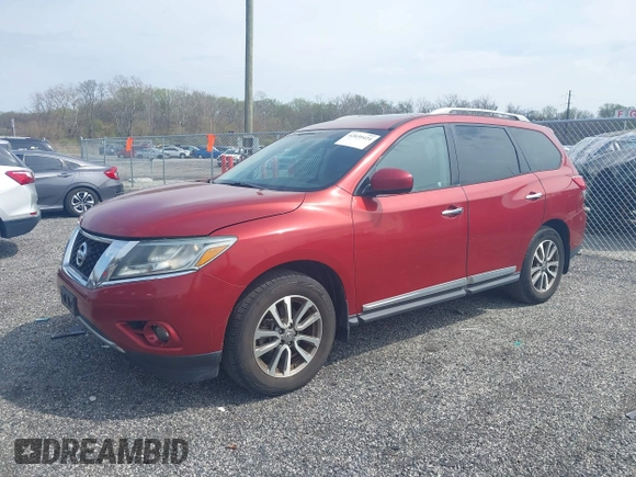 2013 Nissan Pathfinder SV z VIN 5N1AR2MM8DC669023, wystawiony jako IAAI lot #42039424 z przebiegiem 178 000 mil mil oraz . Historia ofert i sprzedaży dostępna na DreamBid. Obrazek 2.