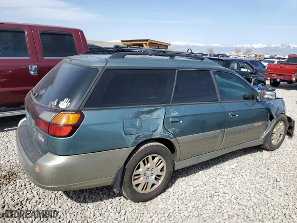 2001 Subaru Legacy Wagon Outback H6 L.L. Bean Edition with VIN 4S3BH806317663009, listed as a Copart auction lot 52252515 with 147,492 mi miles and Salvage Title. Bid and sale history available at carsss.com. Image 3.