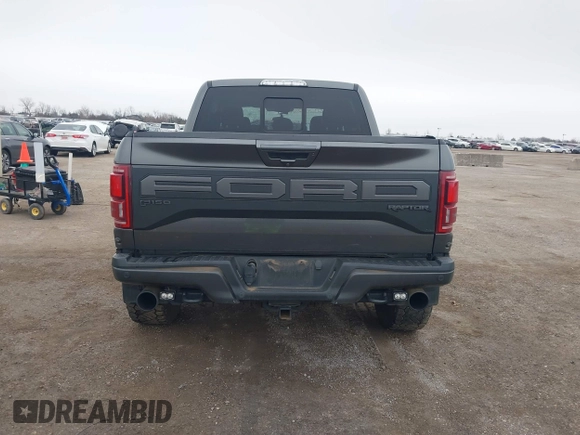 2019 Ford F-150 Raptor with VIN 1FTFW1RG9KFB45830, listed as a IAAI auction lot 41602022 with 136,401 mi miles. Bid and sale history available at carsss.com. Image 16.