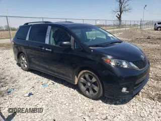 2011 Toyota Sienna SE with VIN 5TDXK3DC2BS119506, listed as a Copart auction lot 54506575 with 202,284 mi miles and Clean Title. Bid and sale history available at carsss.com. Image 4.