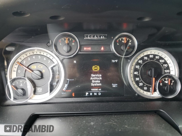 2016 Ram 1500 Sport with VIN 1C6RR6MT0GS108290, listed as a Copart auction lot 79624254 with 169,295 mi miles and Salvage Title. Bid and sale history available at carsss.com. Image 9.