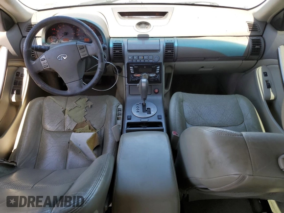 2003 Infiniti G35 w/Leather with VIN JNKCV51E03M001439, listed as a Copart auction lot 59347455 with 123,084 mi miles and Salvage title. Bid and sale history available at DreamBid. Image 8.