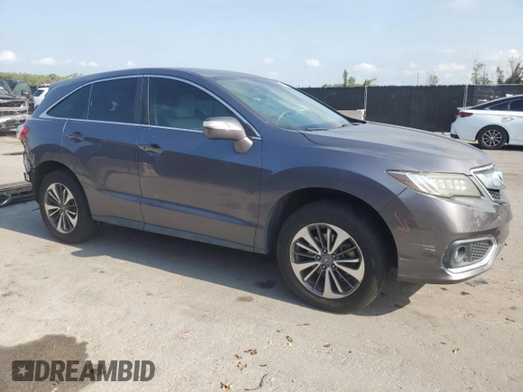 2017 Acura RDX Advance with VIN 5J8TB3H74HL011041, listed as a Copart auction lot 55409695 with 65,527 mi miles and Salvage title. Bid and sale history available at DreamBid. Image 4.