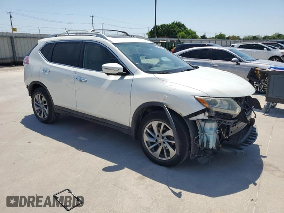 2015 Nissan Rogue SL with VIN 5N1AT2MV9FC792830, listed as a Copart auction lot 52636015 with 122,477 mi miles and Salvage Title. Bid and sale history available at carsss.com. Image 4.