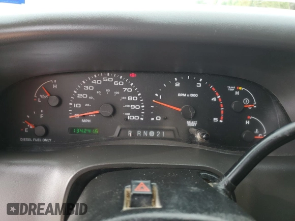 2003 Ford F-350 XL with VIN 1FTSW30F53EA65088, listed as a Copart auction lot 52454525 with 134,241 mi miles and Salvage Title. Bid and sale history available at DreamBid. Image 9.