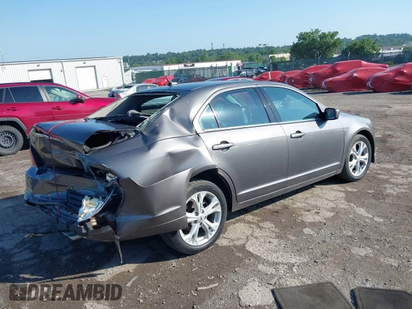2012 Ford Fusion SE with VIN 3FAHP0HA8CR405514, listed as a IAAI auction lot 42535230 with Not provided miles and . Bid and sale history available at DreamBid. Image 4.