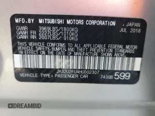 2017 Mitsubishi Lancer ES with VIN JA32U2FU4HU002307, listed as a Copart auction lot 78051584 with 138,638 mi miles and Salvage Title. Bid and sale history available at carsss.com. Image 12.