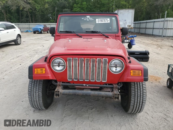 2006 Jeep Wrangler SE with VIN 1J4FA29126P756471, listed as a Copart auction lot 51987875 with 97,266 mi miles and Salvage Title. Bid and sale history available at carsss.com. Image 5.