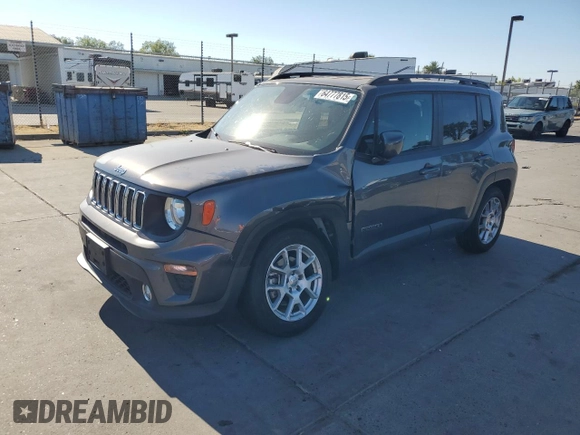 2019 Jeep Renegade Latitude with VIN ZACNJABB6KPK66219, listed as a Copart auction lot 64777815 with 88,188 mi miles and Salvage title. Bid and sale history available at DreamBid. Image 1.