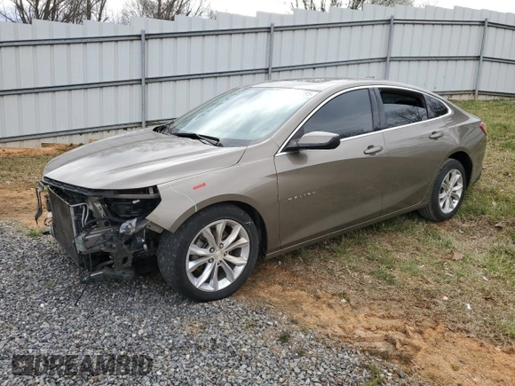 2020 Chevrolet Malibu LT with VIN 1G1ZD5ST5LF121455, listed as a Copart auction lot 48199095 with 134,372 mi miles and Salvage Title. Bid and sale history available at carsss.com. Image 1.