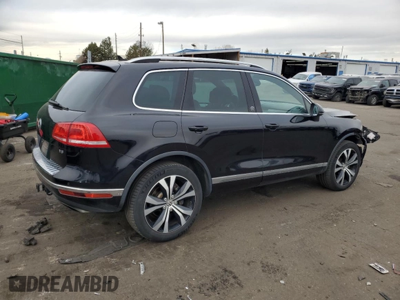 2017 Volkswagen Touareg Wolfsburg Edition with VIN WVGRF7BP9HD006520, listed as a Copart auction lot 84168634 with 76,596 mi miles and Salvage title. Bid and sale history available at DreamBid. Image 3.