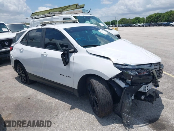 2023 Chevrolet Equinox LS with VIN 3GNAXHEG1PL225603, listed as a IAAI auction lot 42259161 with 24,686 mi miles and . Bid and sale history available at DreamBid. Image 1.
