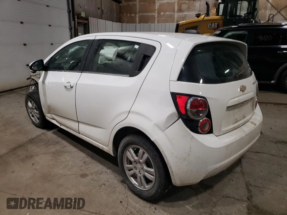 2016 Chevrolet Sonic LT with VIN 1G1JC6SHXG4107781, listed as a Copart auction lot 87621095 with 0 mi miles and Non Repairable. Bid and sale history available at carsss.com. Image 2.