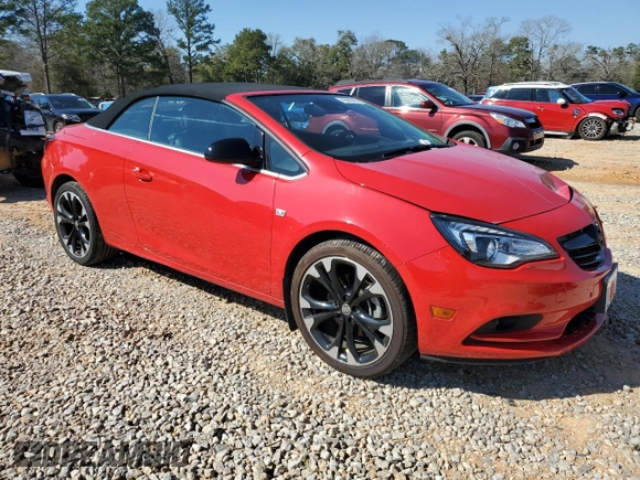 2018 Buick Cascada Sport Touring with VIN W04WJ3N57JG038678, listed as a Copart auction lot 46685445 with 7,505 mi miles and Salvage Title. Bid and sale history available at DreamBid. Image 4.