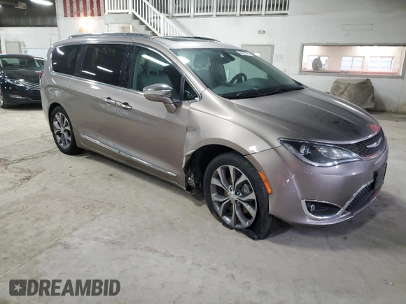 2017 Chrysler Pacifica Limited with VIN 2C4RC1GG3HR752008, listed as a Copart auction lot 50232125 with 125,994 mi miles and Salvage Title. Bid and sale history available at DreamBid. Image 4.