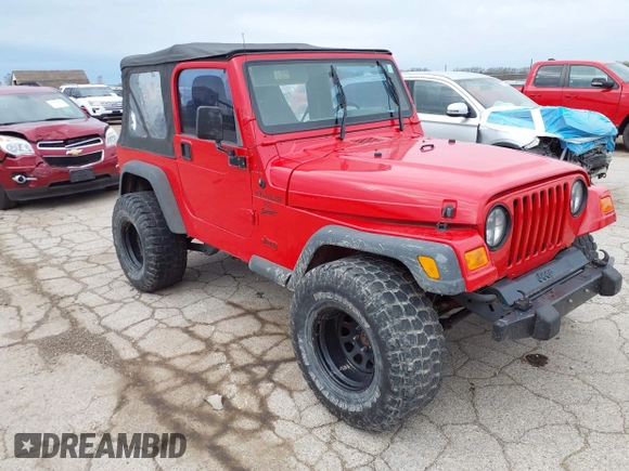 2000 Jeep Wrangler Sport with VIN 1J4FA49S7YP713672, listed as a IAAI auction lot 41924814 with 172,688 mi miles. Bid and sale history available at carsss.com. Image 1.
