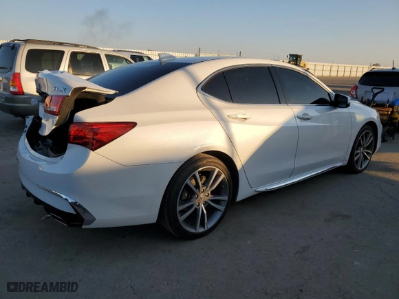 2019 Acura TLX w/Technology Pkg with VIN 19UUB2F48KA007732, listed as a Copart auction lot 42254115 with 63,123 mi miles and Salvage Title. Bid and sale history available at carsss.com. Image 3.