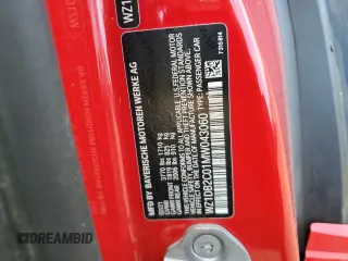 2021 Toyota GR Supra 2.0 with VIN WZ1DB2C01MW043060, listed as a Copart auction lot 67686514 with 0 mi miles and Salvage Title. Bid and sale history available at carsss.com. Image 13.
