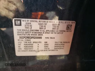 2015 Chevrolet Silverado 1500 LT with VIN 3GCPCREC8FG309989, listed as a Copart auction lot 51470655 with 221,285 mi miles and Salvage Title. Bid and sale history available at DreamBid. Image 14.