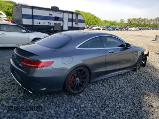 2016 Mercedes-Benz S 63 AMG with VIN WDDXJ7JB2GA017171, listed as a Copart auction lot 54714344 with 31,532 mi miles and Salvage Title. Bid and sale history available at DreamBid. Image 3.