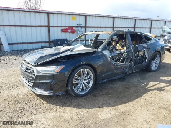 2019 Audi A7 Premium Plus with VIN WAUU2AF28KN051257, listed as a IAAI auction lot 41949211 with 1 mi miles. Bid and sale history available at carsss.com. Image 2.
