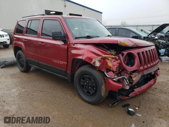 2014 Jeep Patriot Altitude with VIN 1C4NJPBA7ED512632, listed as a Copart auction lot 43197655 with 163,440 mi miles and Salvage Title. Bid and sale history available at DreamBid. Image 4.
