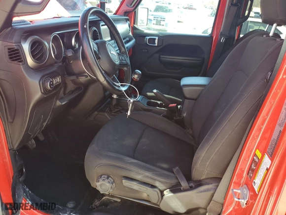 2020 Jeep Gladiator Sport S with VIN 1C6HJTAG8LL215147, listed as a Copart auction lot 47749825 with 75,079 mi miles and Salvage Title. Bid and sale history available at carsss.com. Image 7.