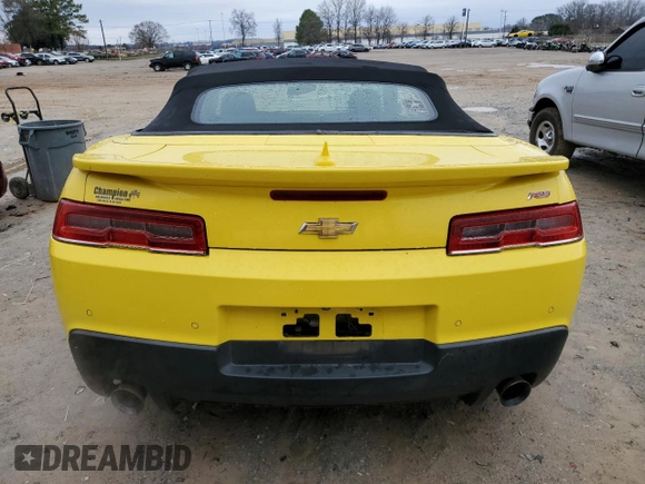 2014 Chevrolet Camaro LT z VIN 2G1FC3D35E9286523, wystawiony jako Copart lot #45289725 z przebiegiem 194 337 mil mil oraz Szkoda całkowita • Salvage title. Historia ofert i sprzedaży dostępna na DreamBid. Obrazek 6.