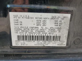 2011 Mitsubishi Galant ES with VIN 4A32B3FF8BE033718, listed as a Copart auction lot 71926214 with 173,864 mi miles and Salvage Title. Bid and sale history available at carsss.com. Image 12.